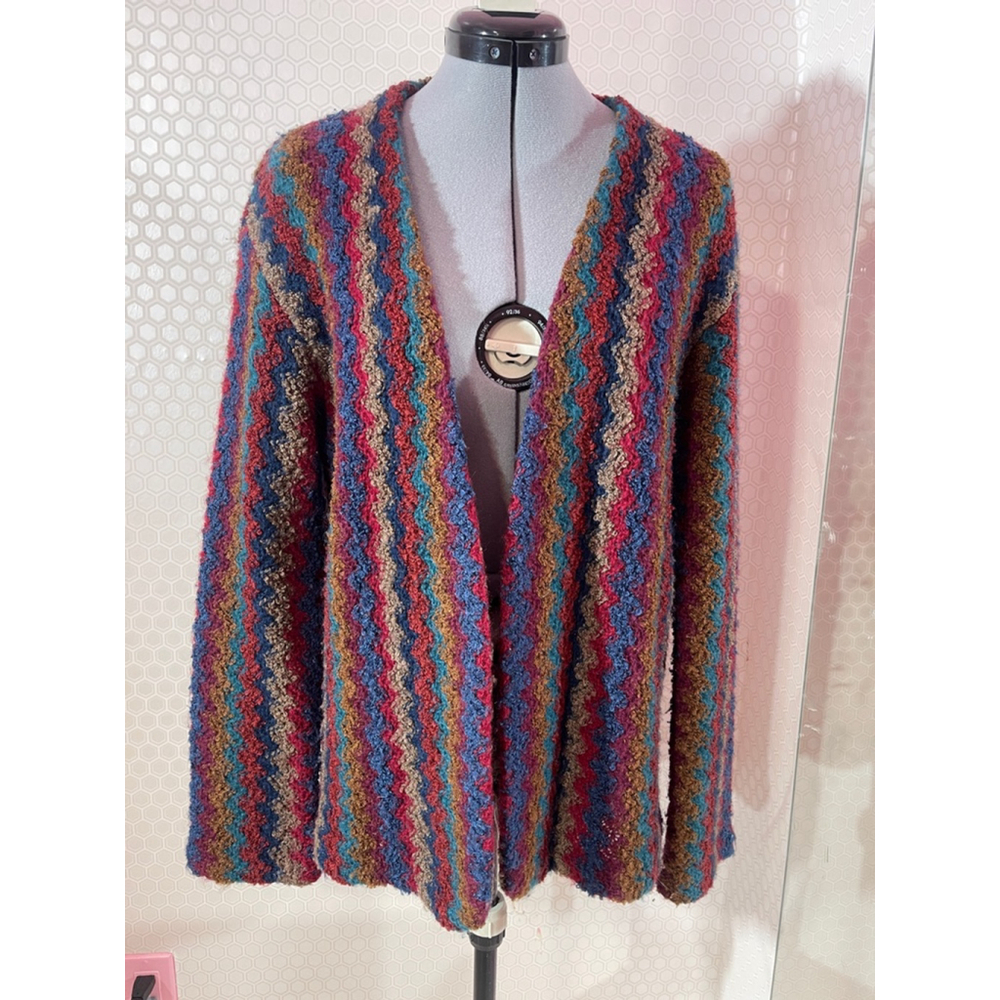 Women's I.B. Diffusion Cardigan Size L Multi-color
